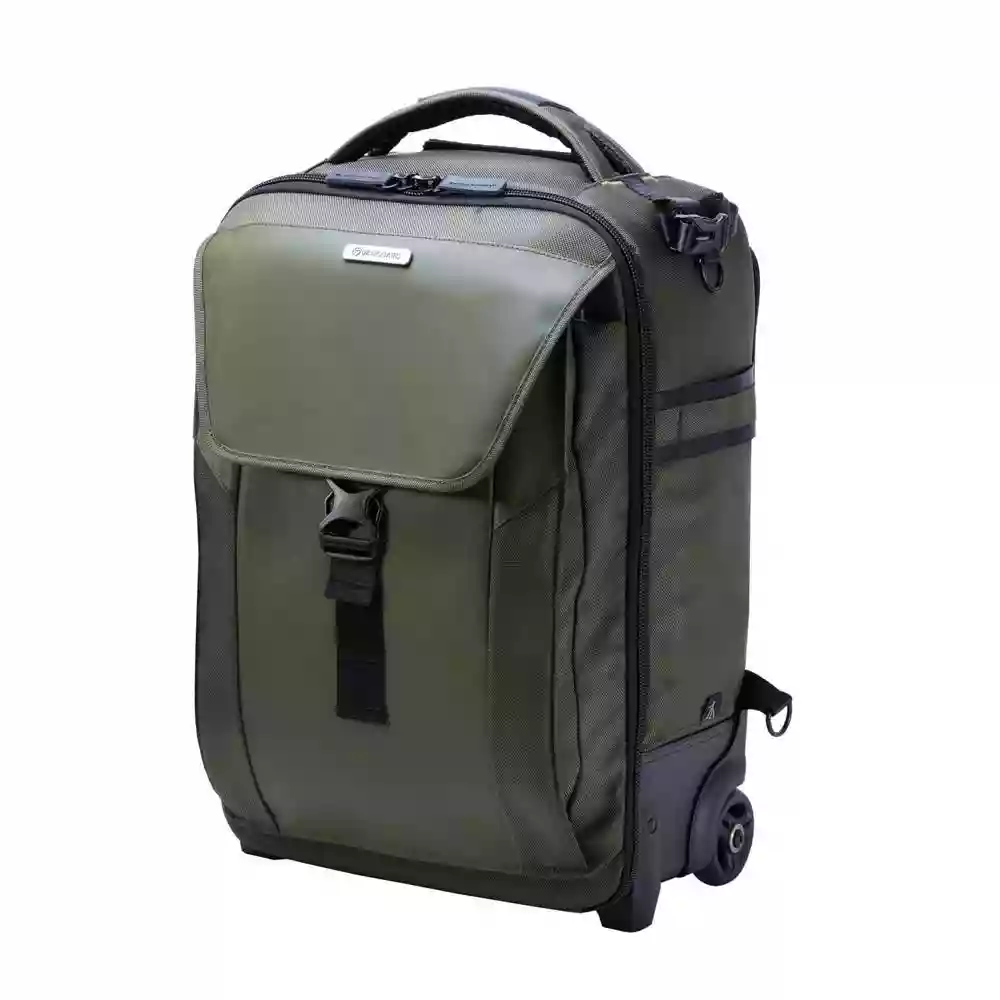 Vanguard VEO Select 59T GR 2-wheel Roller Case Backpack - Green