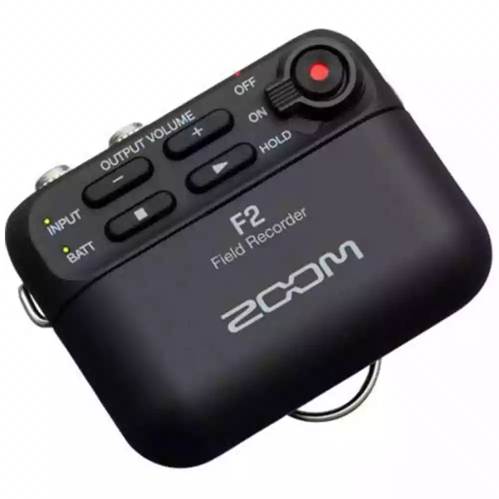Zoom F2 Field Recorder and Lavalier Mic
