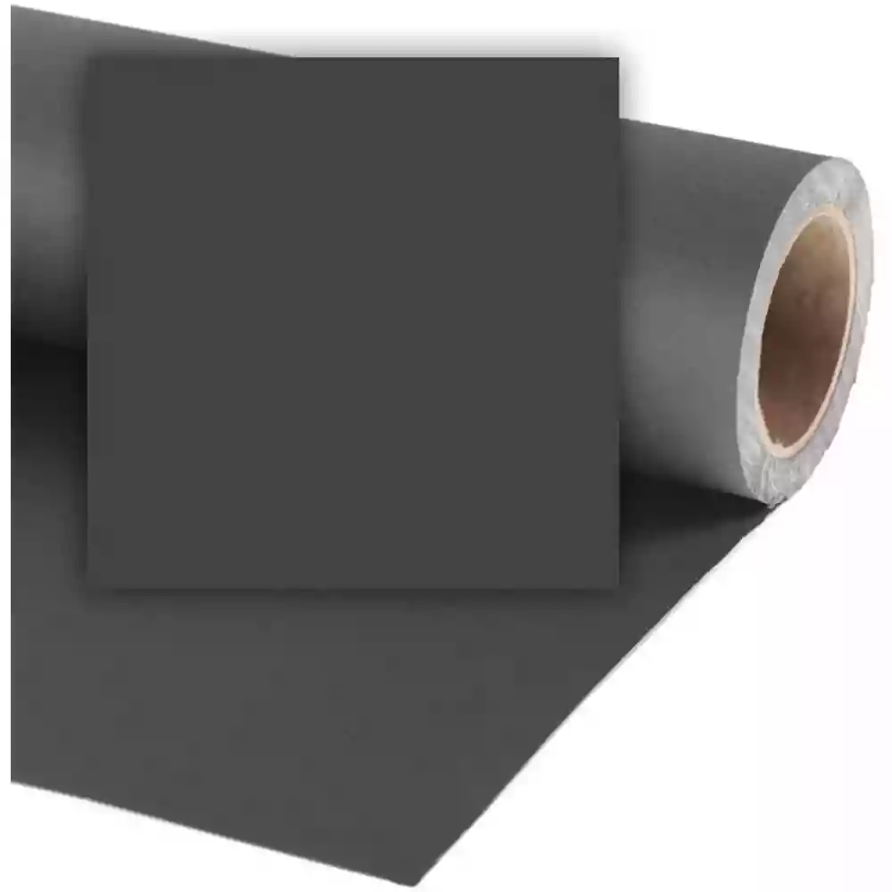 Colorama Paper Background 1.35m x 11m Black LL CO568