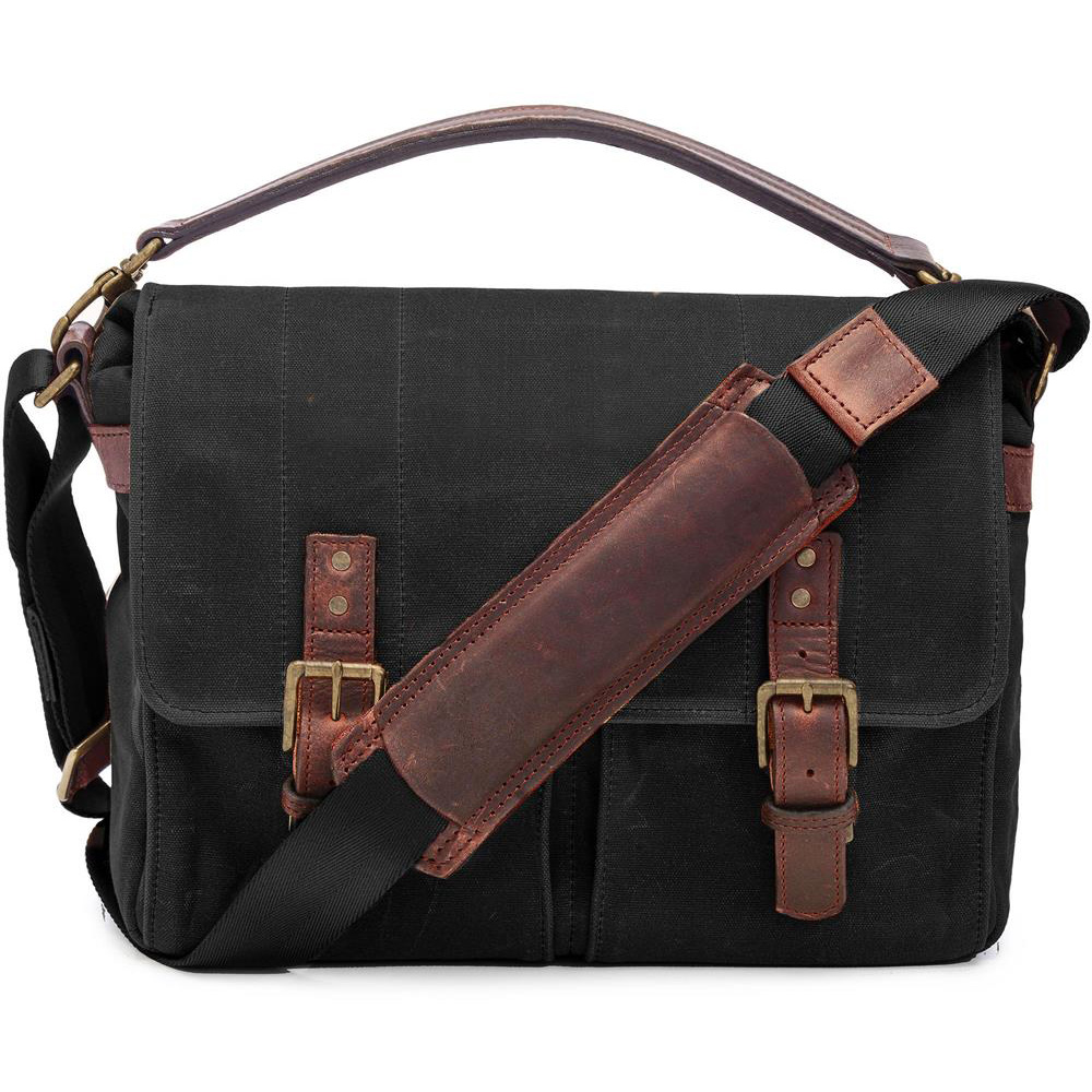 ONA Prince Street Black Waxed Messenger Bag Park Cameras