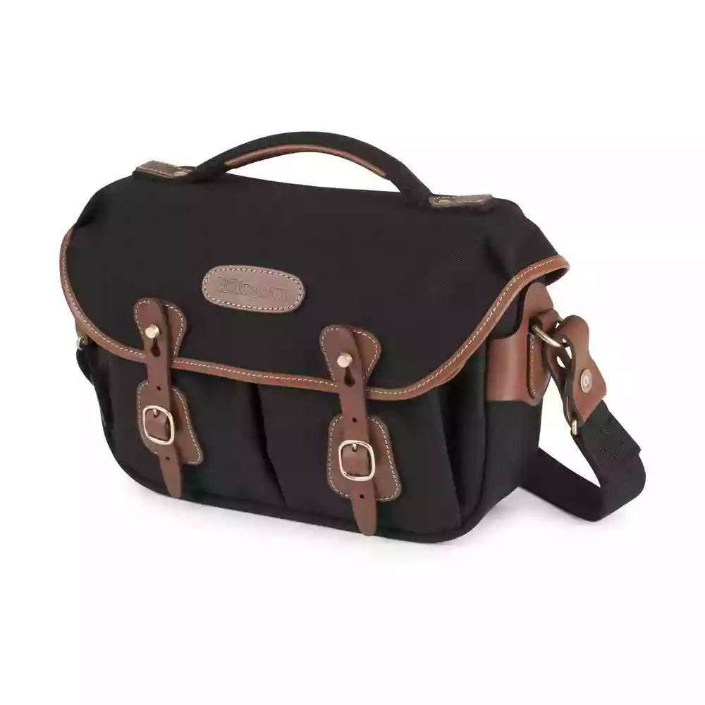Billingham Hadley Small Pro Shoulder Bag - Black Canvas/Tan