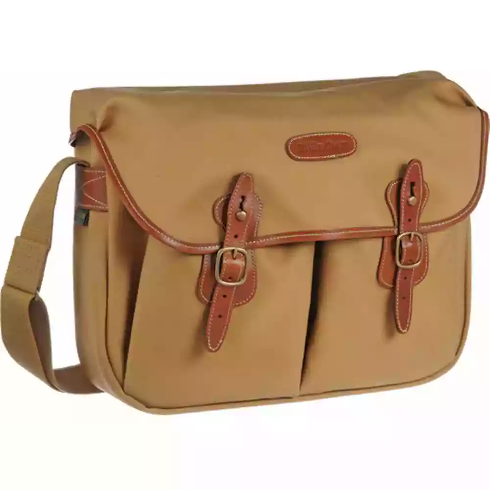 Billingham Hadley Large Shoulder Bag - Khaki Canvas/Tan