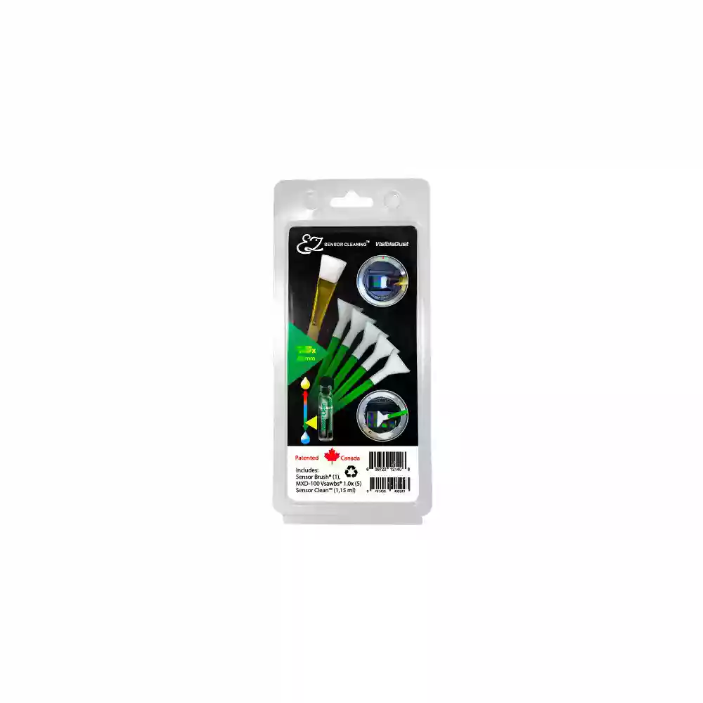 VisibleDust 5 Green Swabs 1.3x + Sensor Brush + 1.15ml Sensor Clean