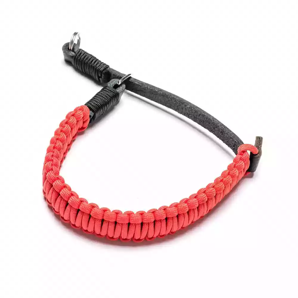 Leica Paracord Handstrap Black/Red by COOPH