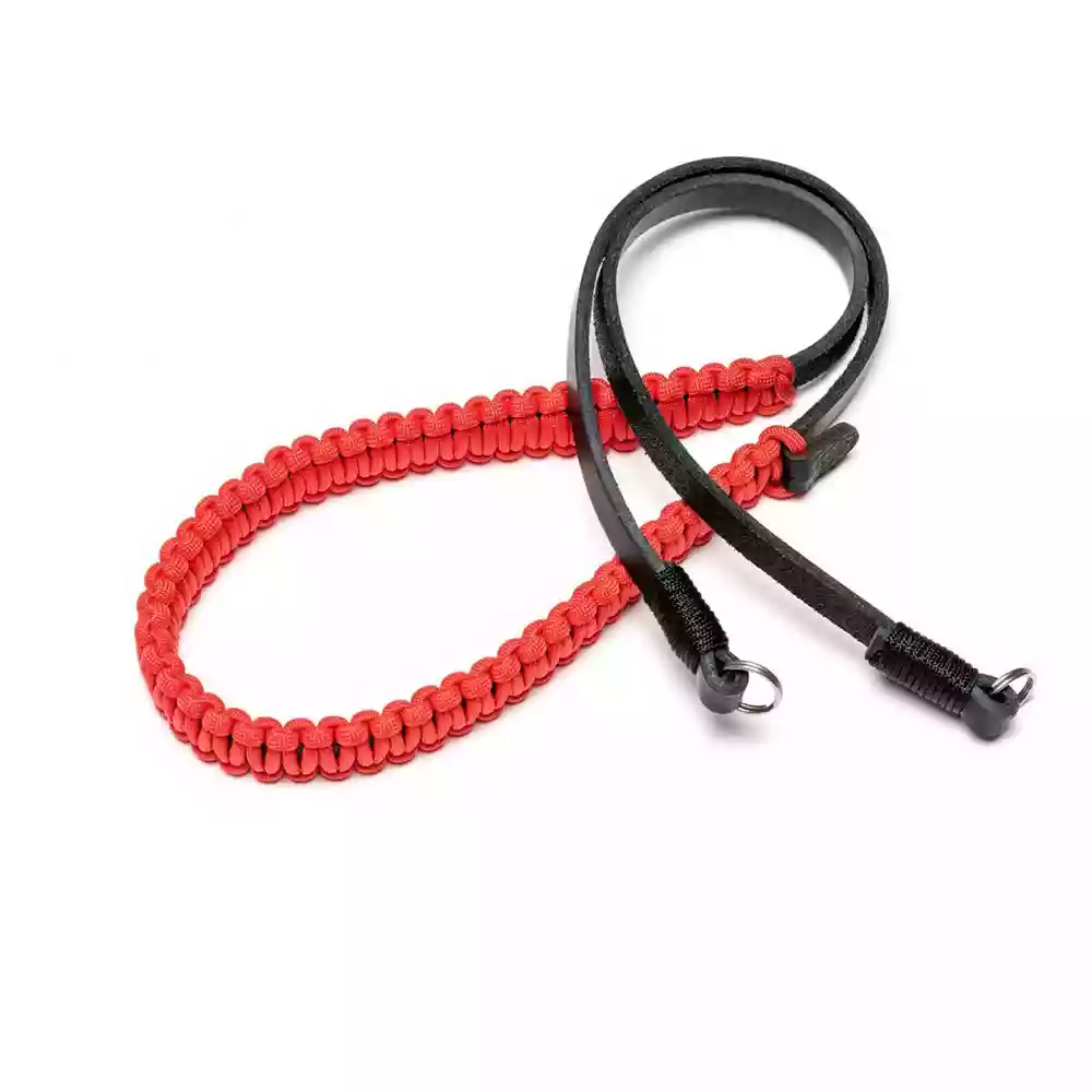 Leica Paracord Strap 100cm Black/Red by COOPH