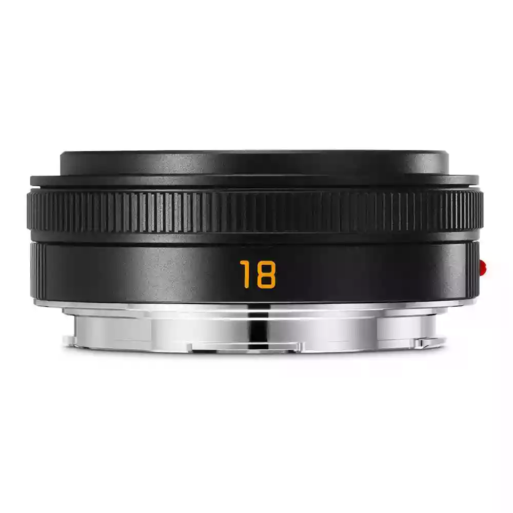 Leica Elmarit TL 18 mm f/2.8 ASPH Pancake Lens Black Anodised