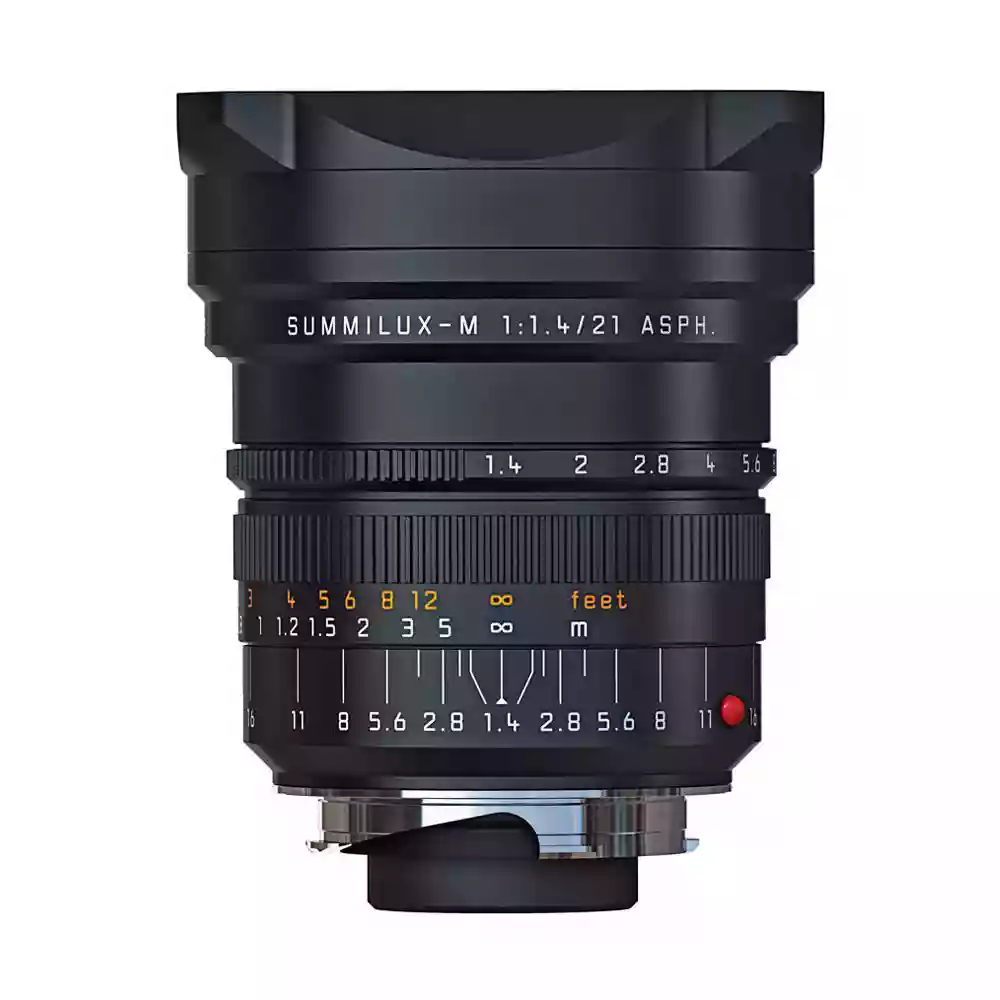 Leica Summilux M 21mm f/1.4 ASPH Lens Black Anodised