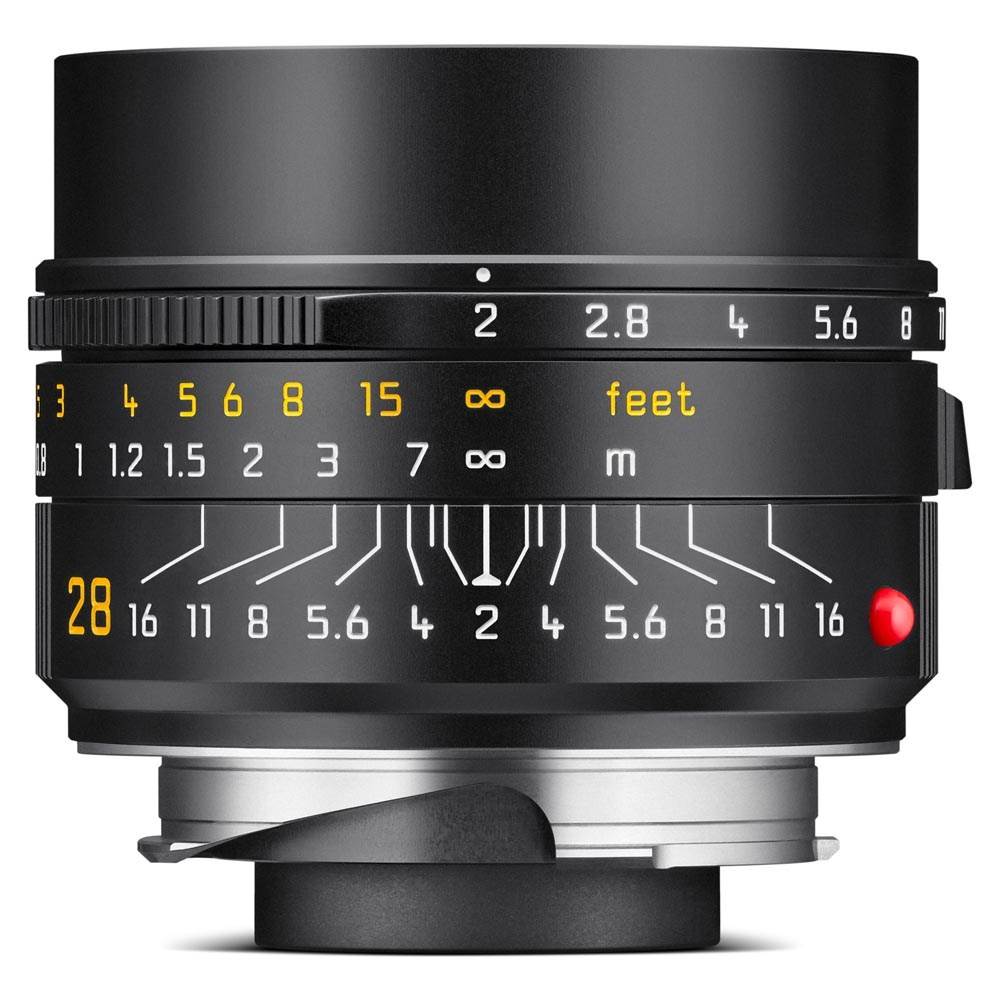 Leica Summicron-M 28mm f/2 ASPH Lens Black Anodised
