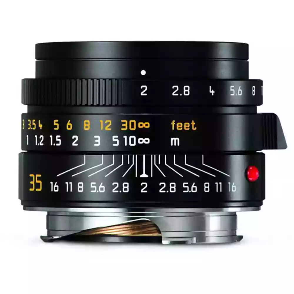 Leica Summicron M 35mm f/2 ASPH Lens Black Anodised