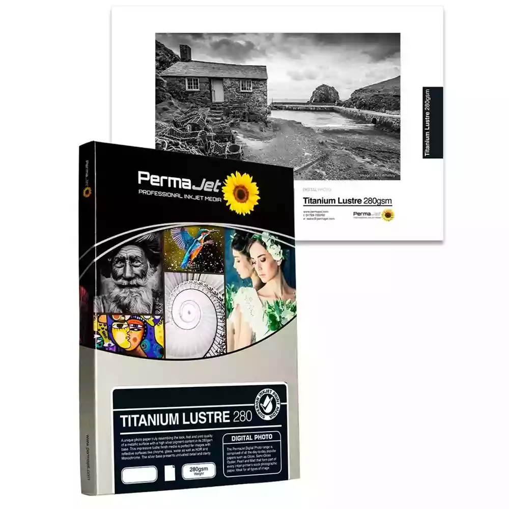 PermaJet Titanium Lustre Metallic 280gsm - 6x4 100 Pack