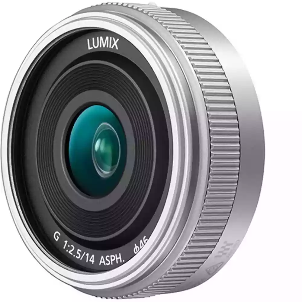 Panasonic Lumix G 14mm f/2.5 ASPH II Pancake Lens Silver