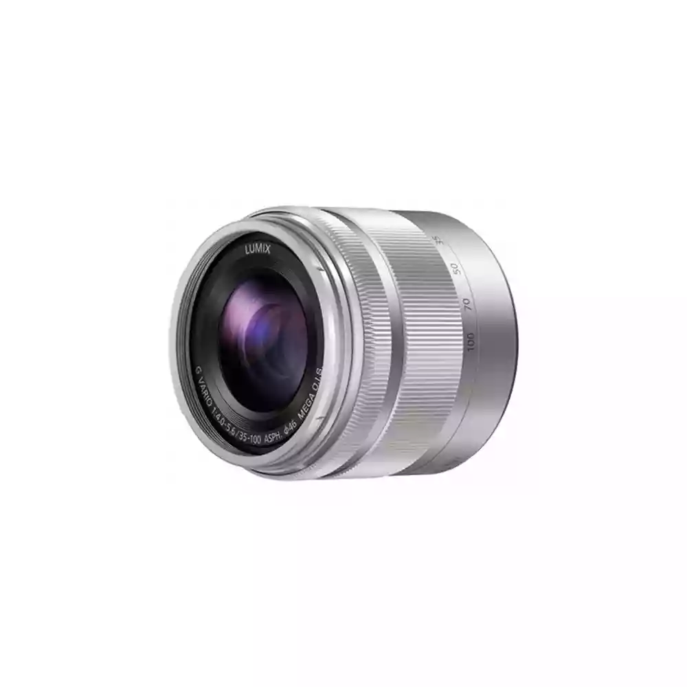Panasonic Lumix G Vario 35-100mm f/4-5.6 ASPH MEGA O.I.S. Lens Silver