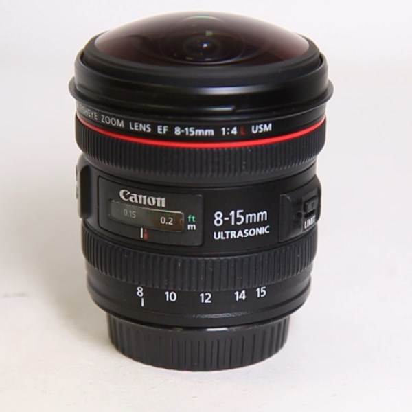 Used Canon EF 8-15mm f/4L Fisheye USM Lens