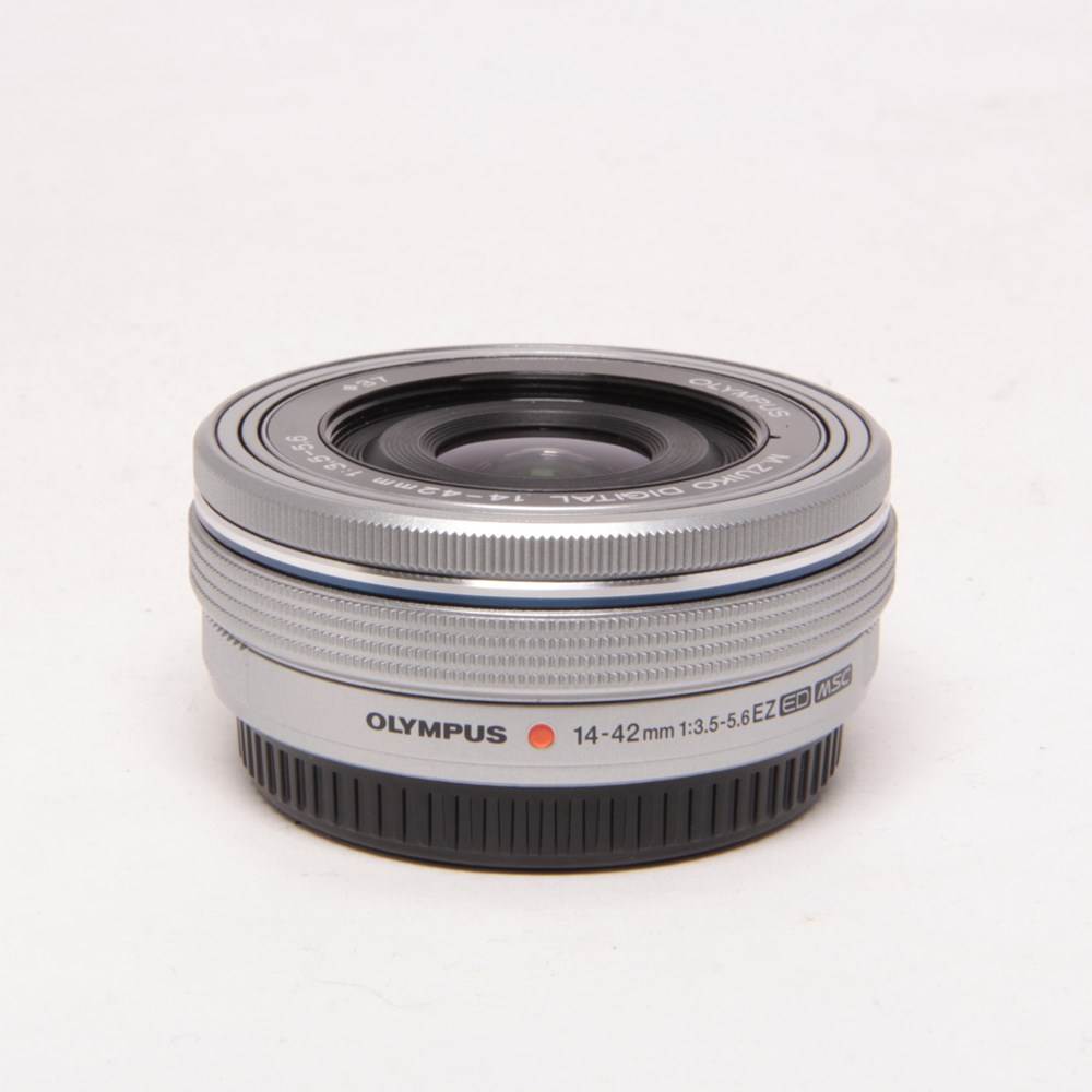 Used Olympus M.Zuiko Digital ED 14-42mm f/3.5-5.6 EZ Zoom Lens Silver