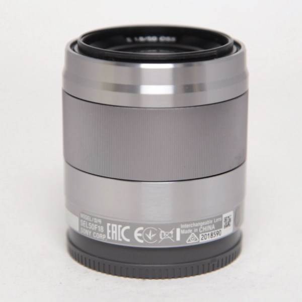 Used Sony E 50mm f/1.8 OSS Prime Lens Silver