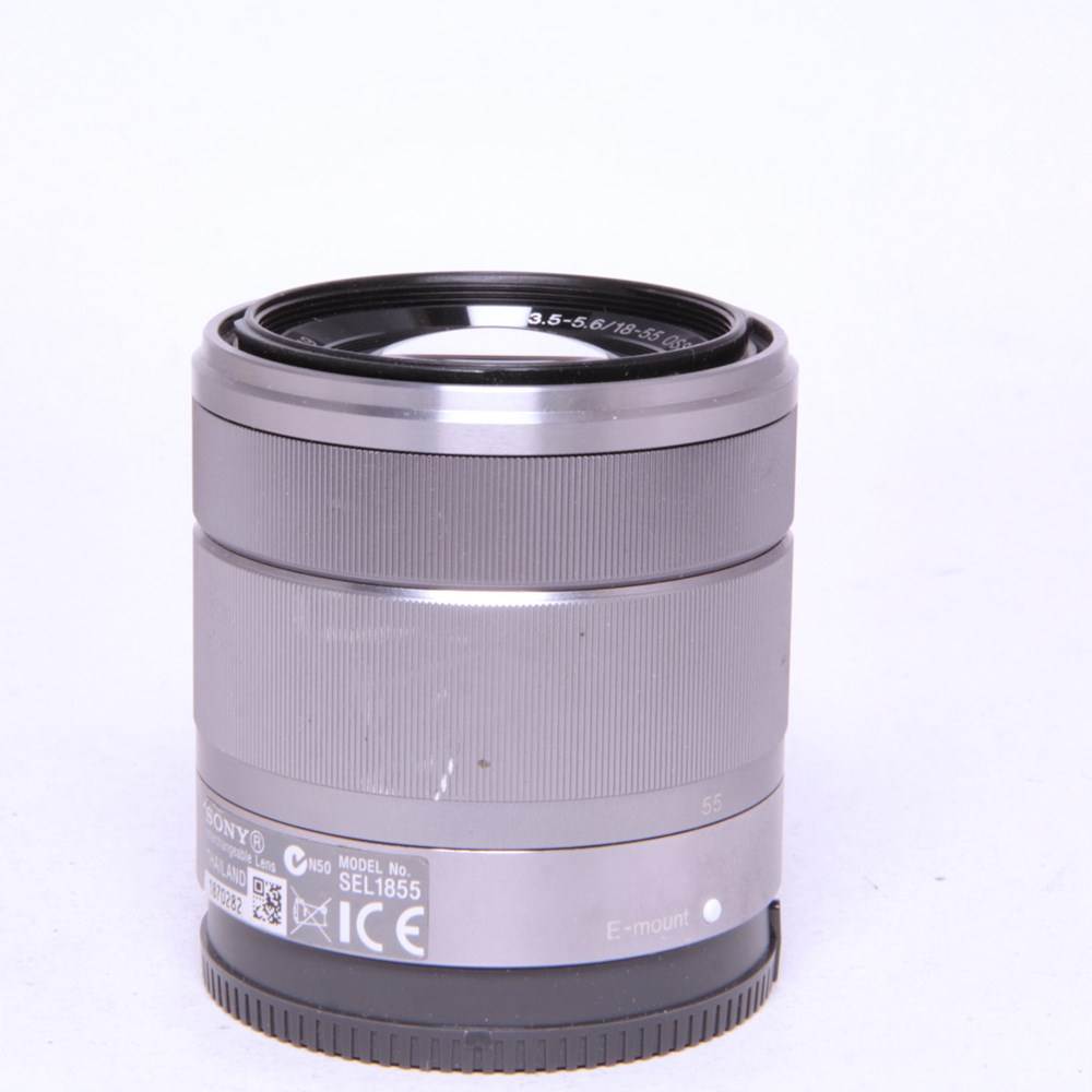 Used Sony E 18-55mm Silver f/3.5-5.6 OSS Silver