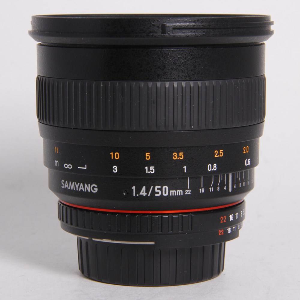 Used Samyang 50mm F1.4 Lens - Nikon AE