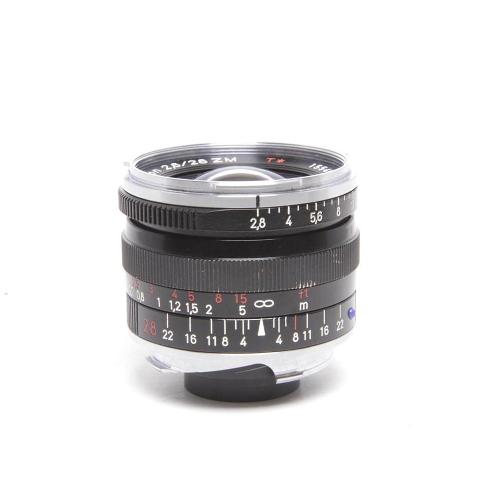 Used Zeiss Biogon T* 28mm f/2.8 ZM Lens Black Leica M