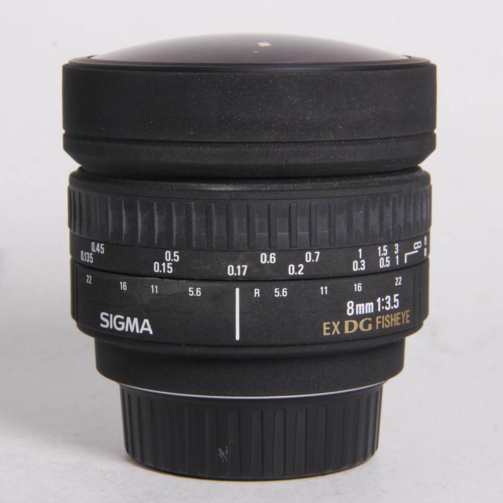 Used Sigma 8mm f/3.5 EX DG Circular Fisheye Lens Nikon F