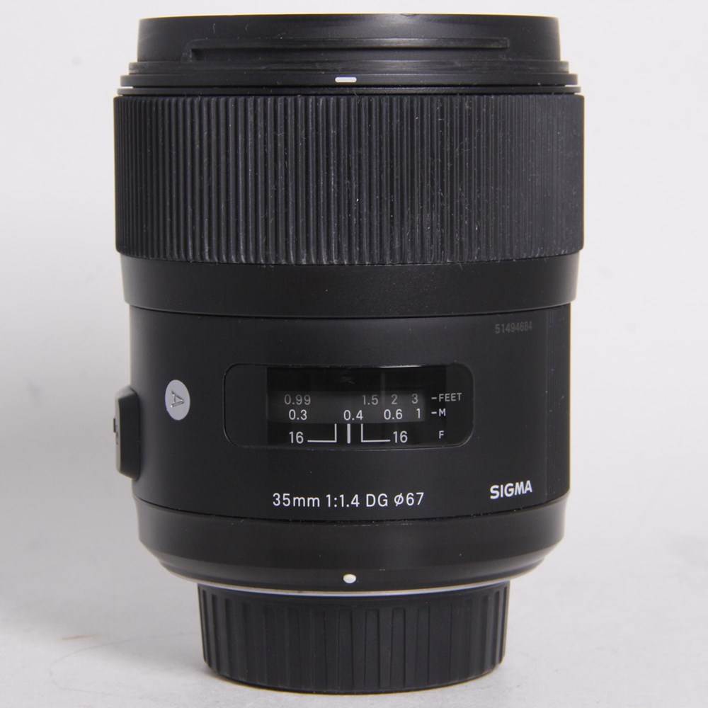 Used Sigma 35mm f/1.4 DG HSM Art Lens Nikon F
