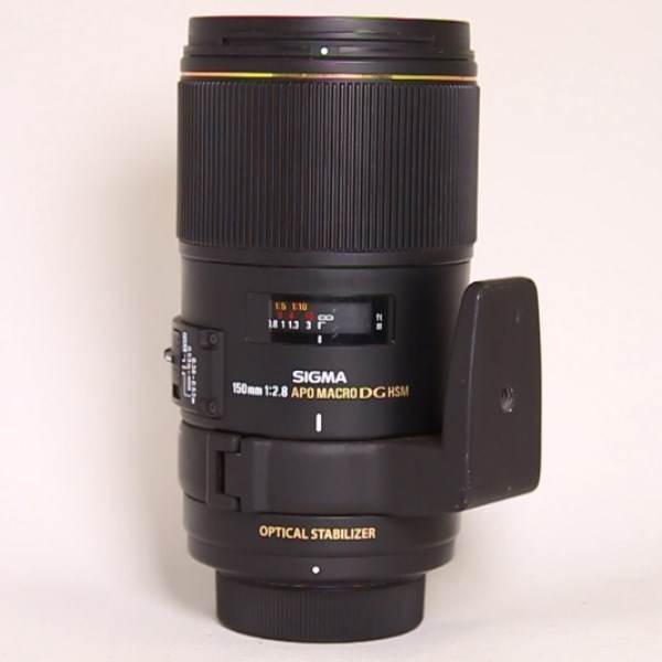 Used Sigma 150mm lens f/2.8 APO EX DG OS HSM Macro - Nikon Fit