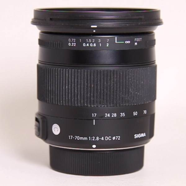 Used Sigma 17-70mm f/2.8-4 DC Macro OS HSM Contemporary Lens Nikon F