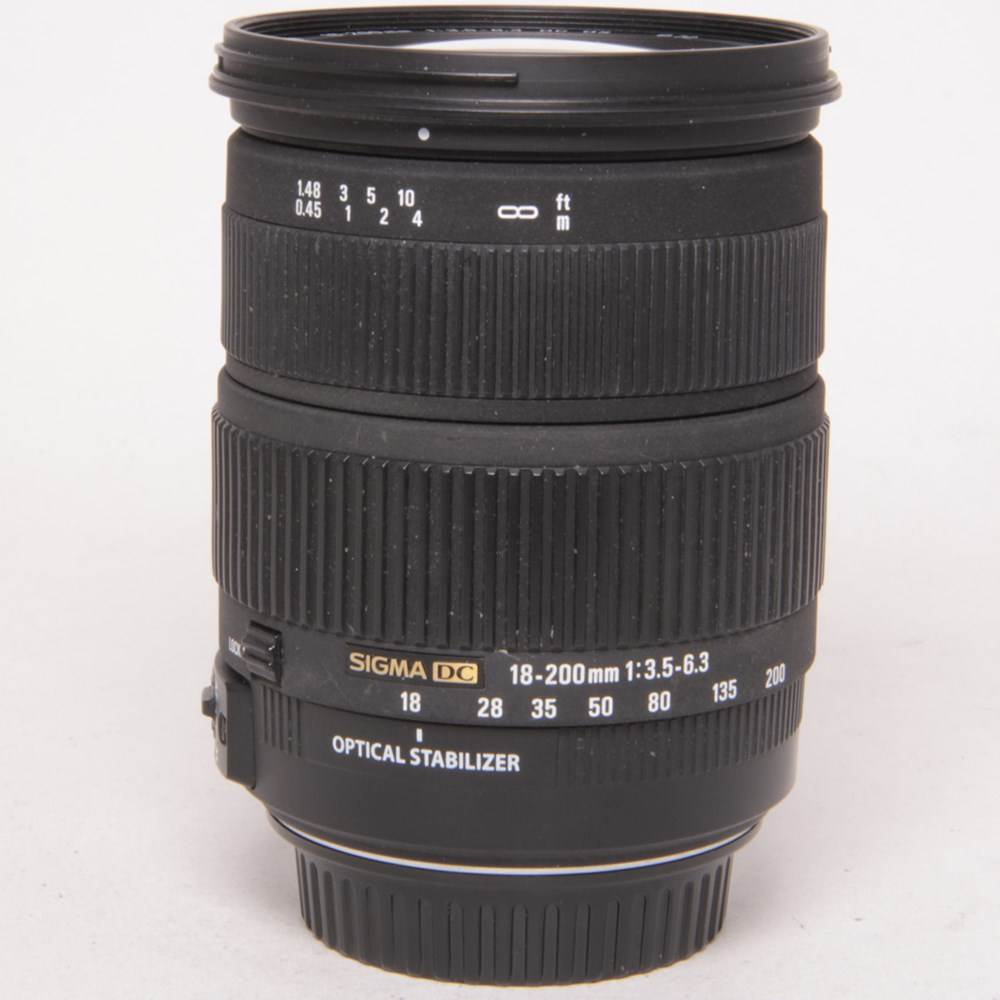 Used Sigma 18-200mm f/3.5-6.3 DC Macro OS Lens Canon EF