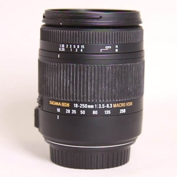 Used Sigma 18-250mm f/3.5-6.3 DC Macro OS HSM Lens Canon EF