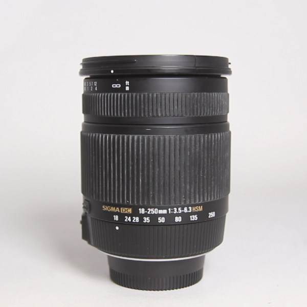 Used Sigma 18-250mm f/3.5-6.3 DC Macro OS HSM Lens Nikon F