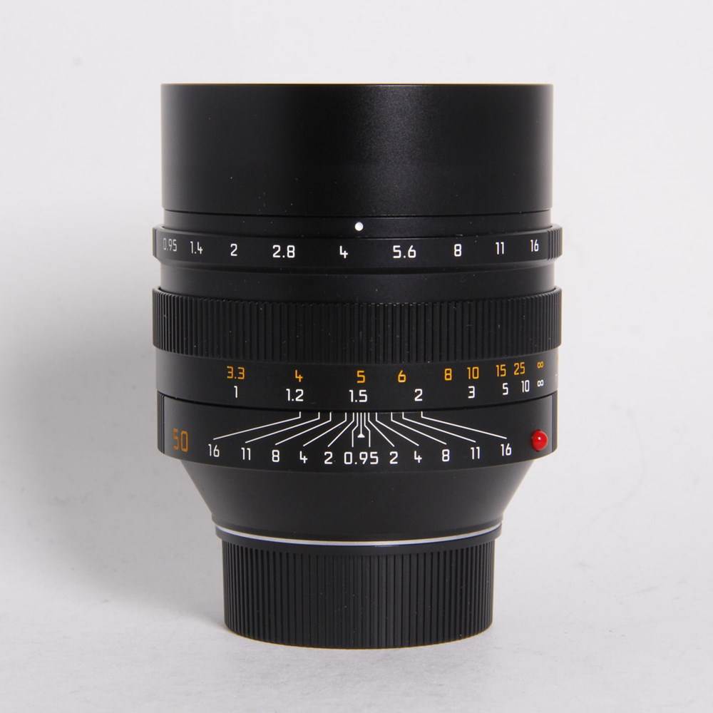 Used Leica Noctilux M 50mm f/0.95 ASPH Lens Black Anodised 11602