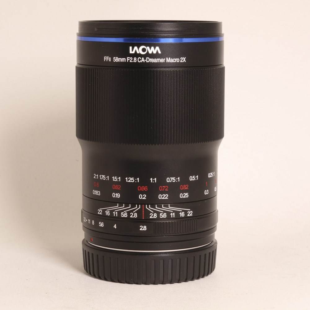 Used Laowa 58mm f/2.8 2x Ultra-Macro APO Lens for Canon RF