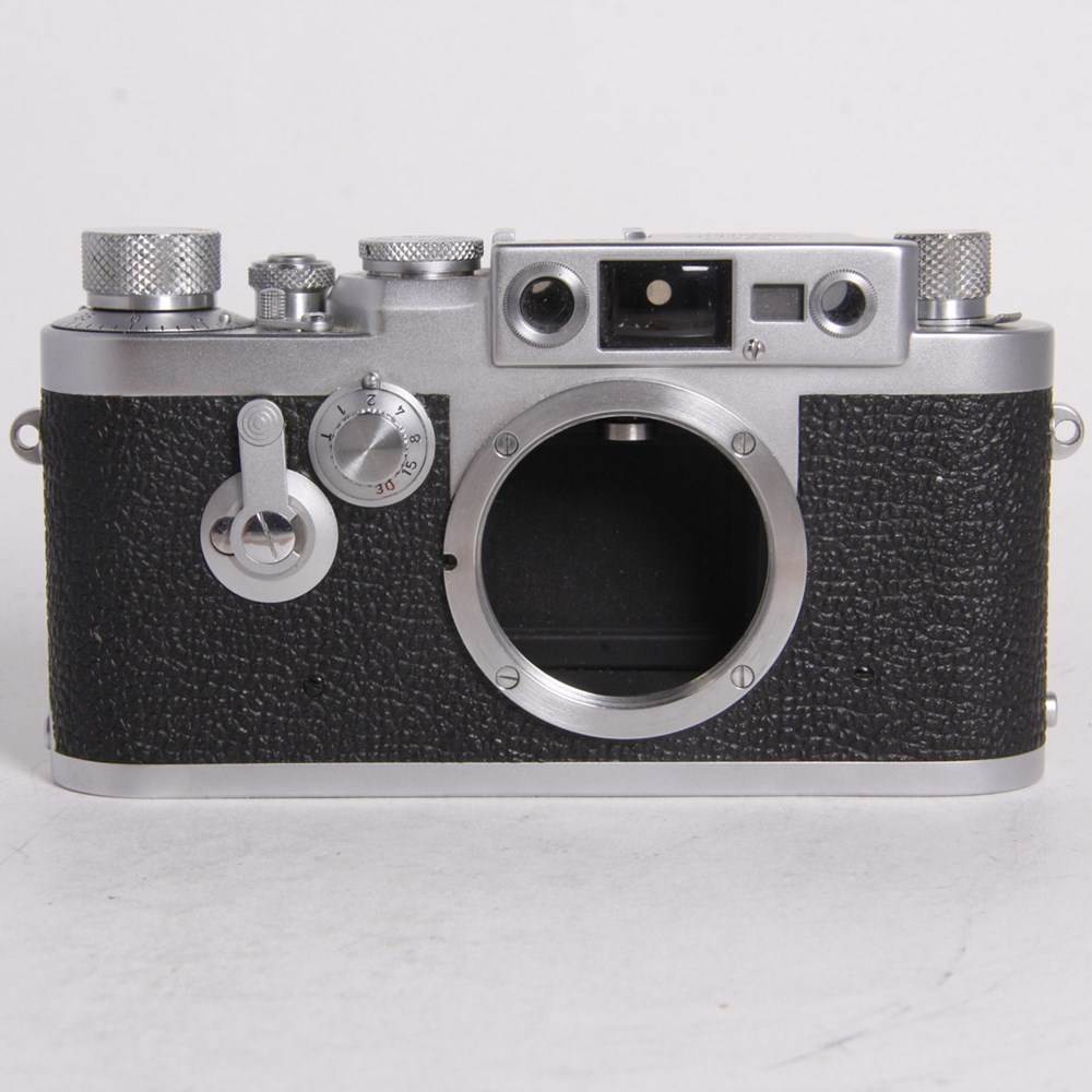 Used Leica IIIG 35mm Rangefinder Film Camera Body Silver