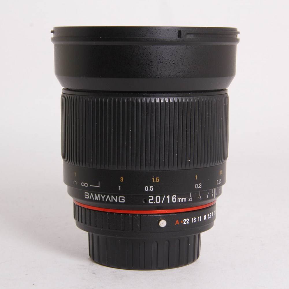 Used Samyang 16mm f/2.0 ED AS USM CS Wide Angle Lens (Pentax K-Mount)