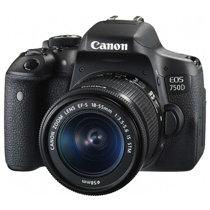 Canon EOS 750D DSLR Camera + 18-55mm IS STM Lens