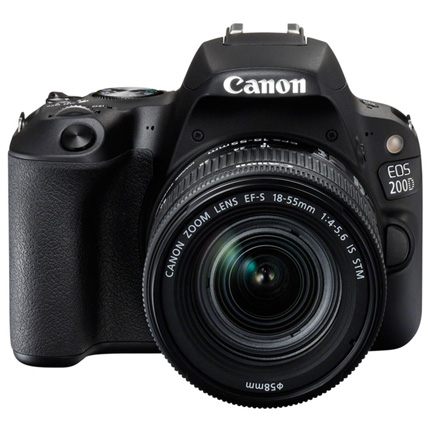Canon EOS 200D DSLR Camera in Black + 18-55mm IS STM Lens Kit