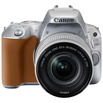 Canon EOS 200D DSLR Camera in Silver + 18-55mm IS STM Lens Kit
