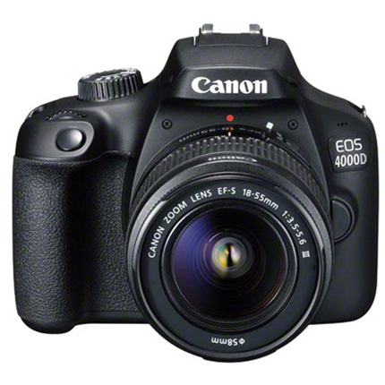 Canon EOS 4000D DSLR Body With EF-S 18-55mm III Lens Kit