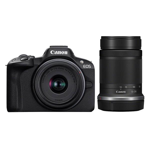 Canon EOS R50 with RF-S 18-45mm and RF-S 55-210mm Twin Lens Kit Open Box