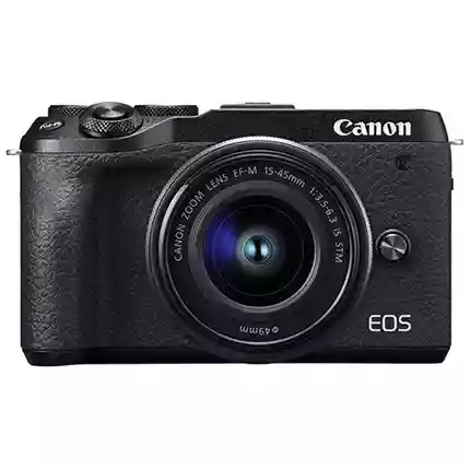 Canon EOS M6 Mk II Mirrorless Camera With 15-45mm Lens Kit - Black