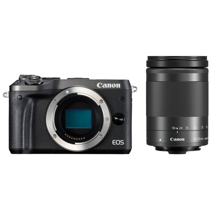 Canon EOS M6 Black + EF-M 18-150mm f/3.5-6.3 IS STM Black Lens Kit