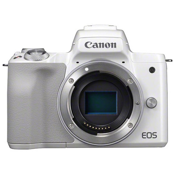 Canon EOS M50 15-45mm + EF-M 22mm Twin Lens Kit (White)