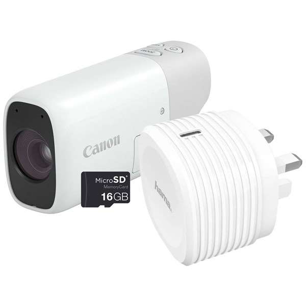 Canon PowerShot Zoom Camera Essential Kit White