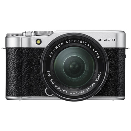 Fujifilm X-A20 Silver Mirrorless Camera + XC 15-45mm f/3.5-5.6 OIS PZ Lens Kit