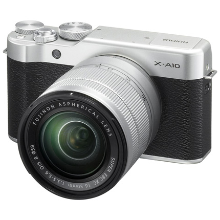 Fujifilm X-A10 Mirrorless Camera With 16-50mm XC II Lens Black/Silver