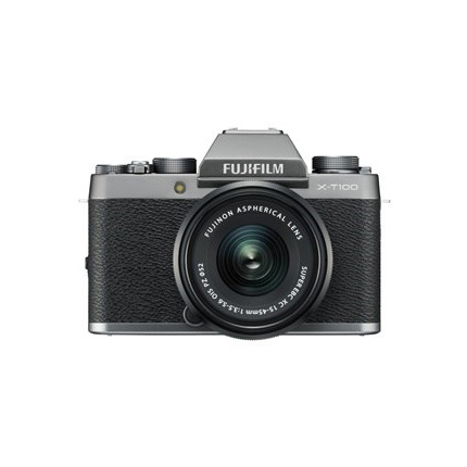 Fujifilm X-T100 mirrorless digital camera + 15-45mm  XC lens Dark Silver