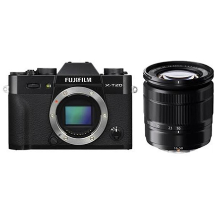 Fujifilm X-T20 Mirrorless Camera With XC15-45mm Lens Kit Black