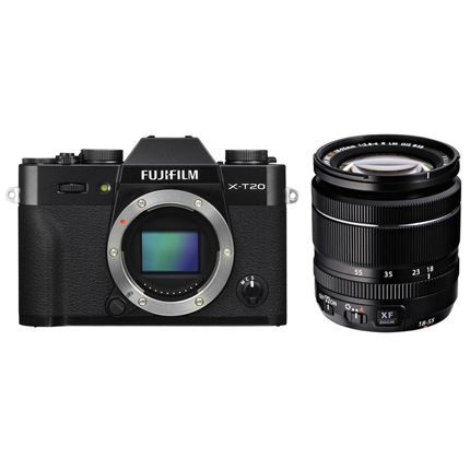 Fujifilm X-T20 Camera With XF 18-55mm LM OIS Lens Kit Black