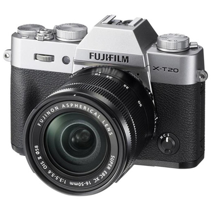 Fujifilm X-T20 Mirrorless Camera With XC15-45mm Lens Kit Silver