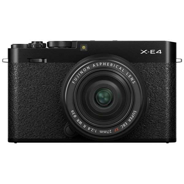 Fujifilm X-E4 Mirrorless Camera With XF 27mm WR f/2.8 Lens Kit Black