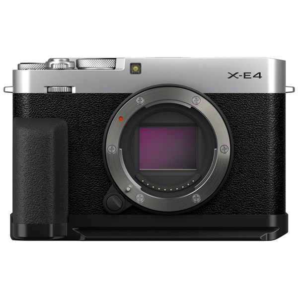 Fujifilm X-E4 Mirrorless Camera With Hand Grip Accessory Kit Silver